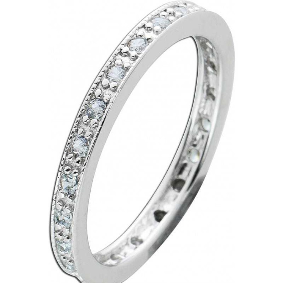 Ringe CH.ABRAMOWICZ | Wei Er Zirkonia Ring Silber 925 Damenschmuck