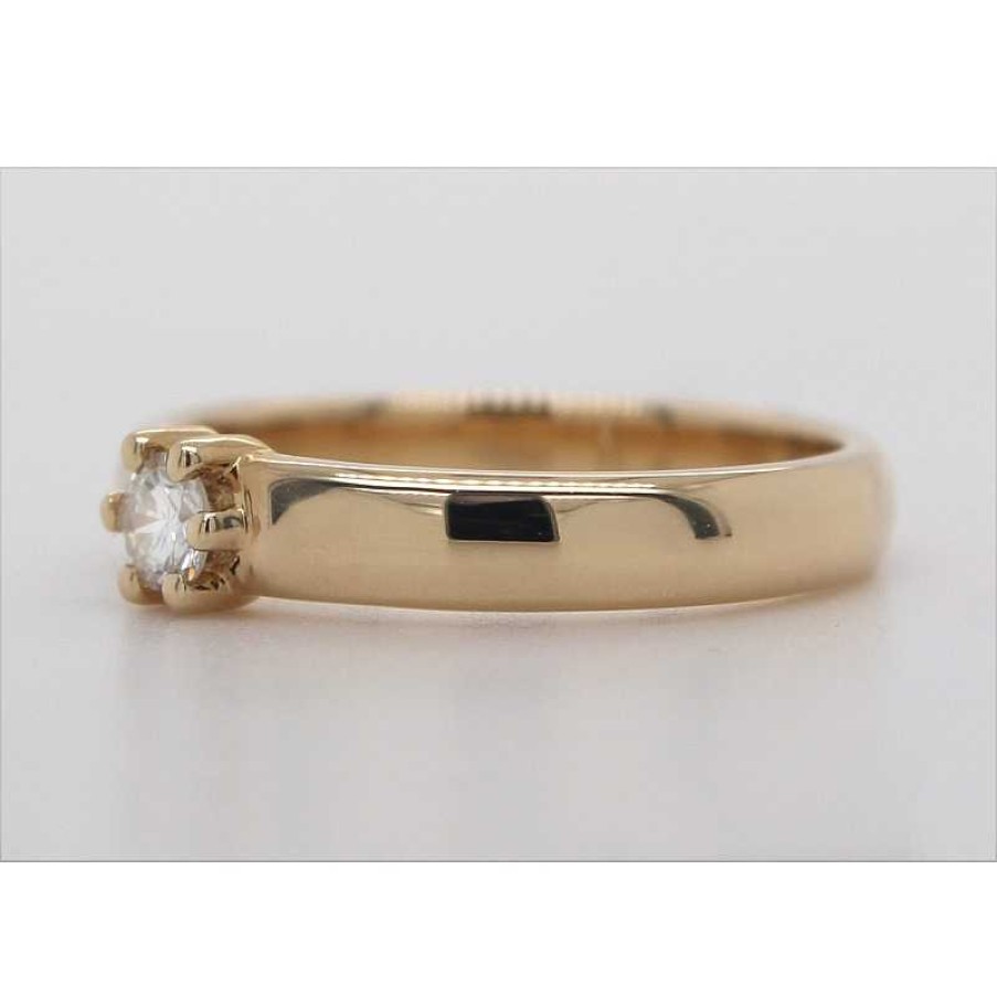 Ringe CH.ABRAMOWICZ | Verlobungsring Diamant Brillantschliff 0,20Ct Gelbgold 585 1 Diamant 0,20Ct Tw/Vsi