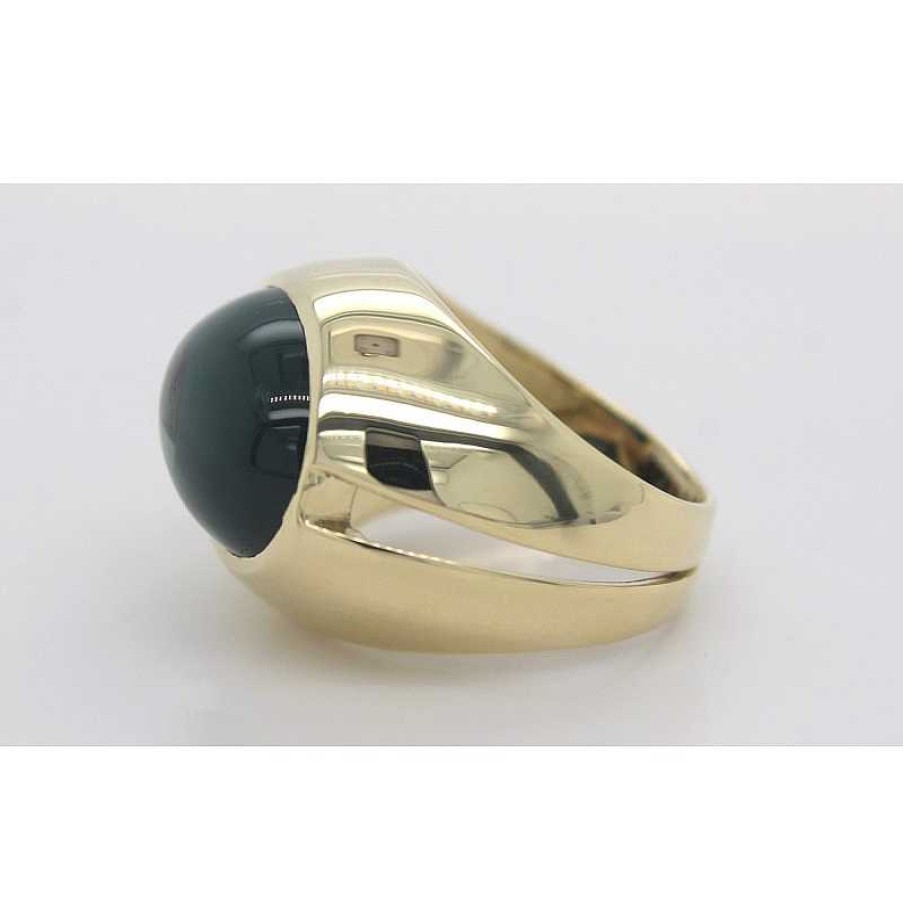 Ringe CH.ABRAMOWICZ | Damenring Gelbgold 585 Moosgr Ner Turmalin Edelstein Ca. 13,8-14,00Ct