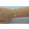 Armband UNO A ERRE | Uno A Erre Knoten Armreif Gelbgold 585 Damenschmuck