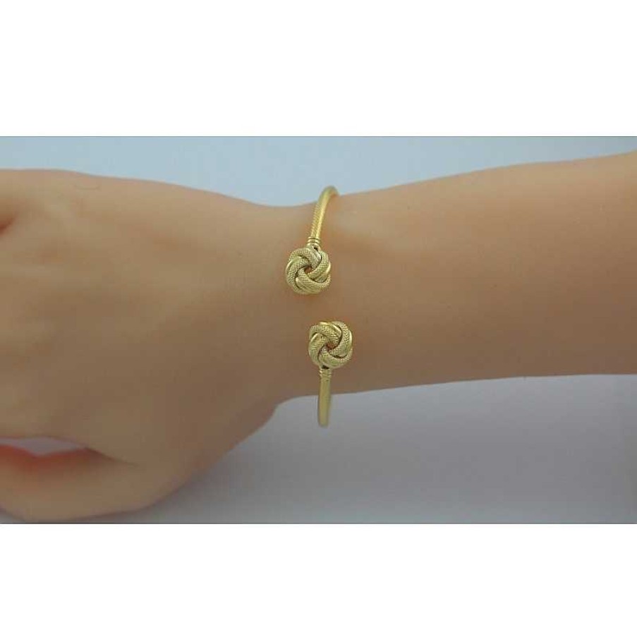 Armband UNO A ERRE | Uno A Erre Knoten Armreif Gelbgold 585 Damenschmuck