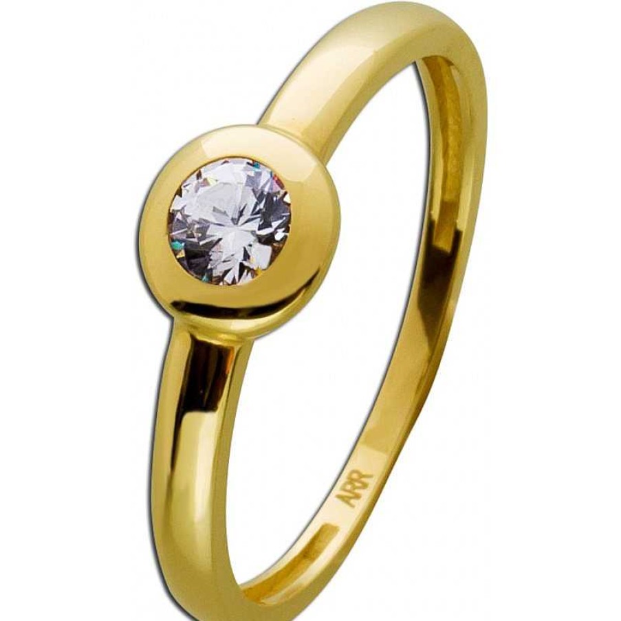 Ringe CH.ABRAMOWICZ | Solit R Ring Gelbgold 333 8 Karat 1 Zirkonia