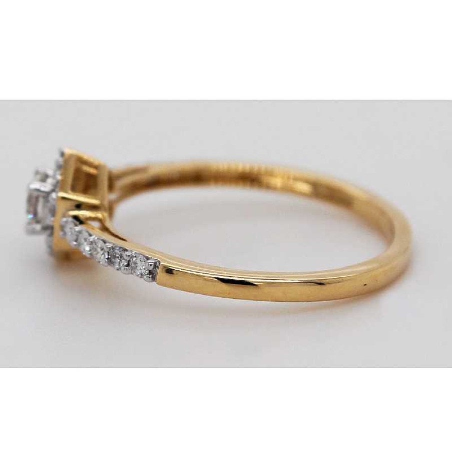 Ringe CH.ABRAMOWICZ | Ring Gelbgold 585 25 Brillanten 0,33Ct. Wei Gold Krappenfassungen