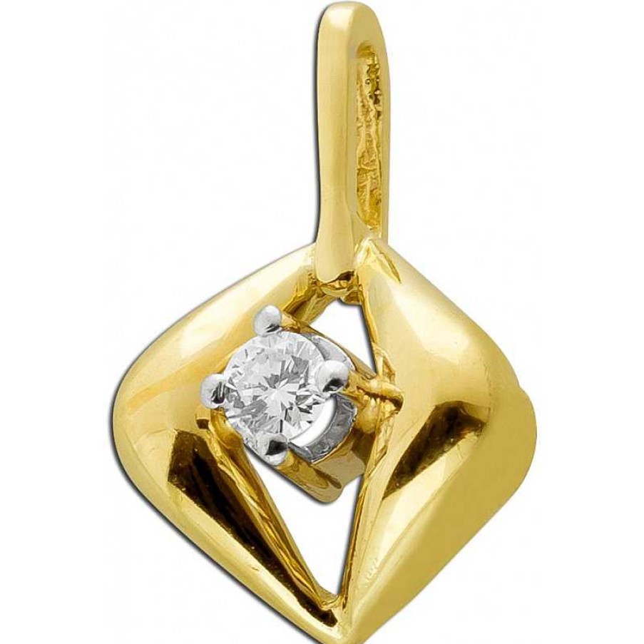 Kettenanh Nger CH.ABRAMOWICZ | Anh Nger Gelbgold 585 1Brillant 0,06Ct.Tw/Vvs