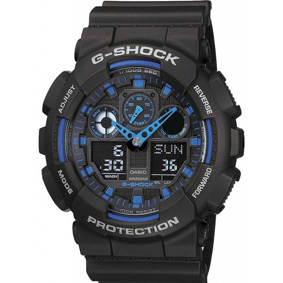 Uhren Casio | G-Shock Uhr Ga-100-1A2Er Schwarz