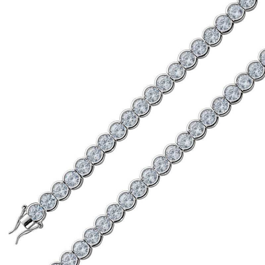 Armband CH.ABRAMOWICZ | Tennis Riviere Armband Silber 925 Brillant Funkelnde Weisse Zirkonia