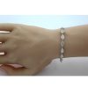 Armband Keine Angabe | Bl Tter Armband Silber 925Mit Blatt Struktur, Br. 6Mm18+3Cm