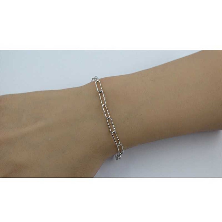 Armband CH.ABRAMOWICZ | Paperclip Armband Sterling Silber925 Rhodiniert Diamantiert