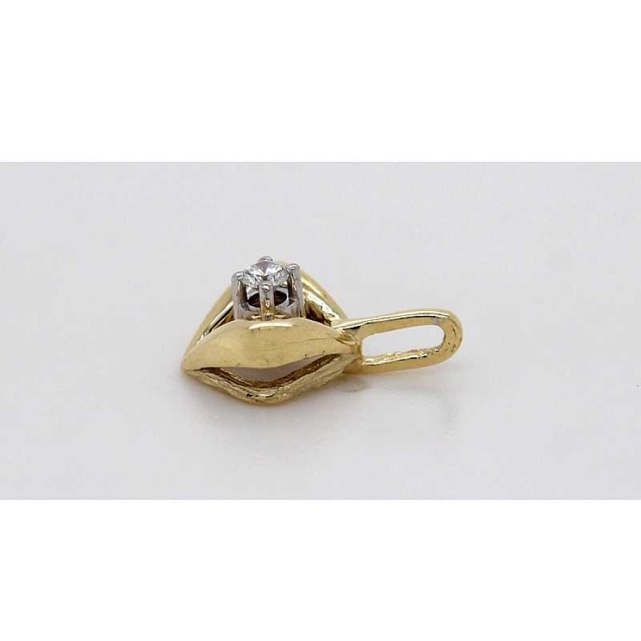 Kettenanh Nger CH.ABRAMOWICZ | Anh Nger Gelbgold 585 1Brillant 0,06Ct.Tw/Vvs