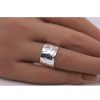 Ringe CH.ABRAMOWICZ | Damen Silber Ring Hammerschlag Optik Sterling Silber 925 Damenschmuck