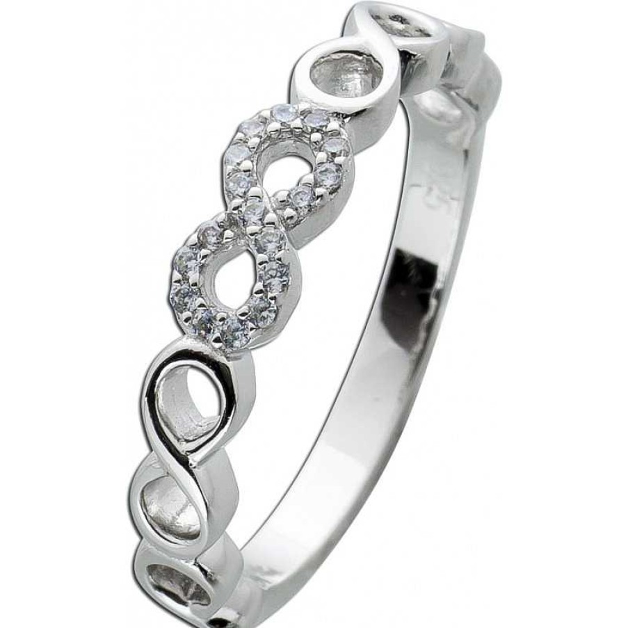 Ringe CH.ABRAMOWICZ | Unendlichkeits Ring Wei En Zirkonia Silber 925 Damen Ringe