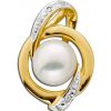 Kettenanh Nger CH.ABRAMOWICZ | Perlen Anh Nger Gelbgold585 Diamant 0,02Ct W/P S Wasserzuchtperle