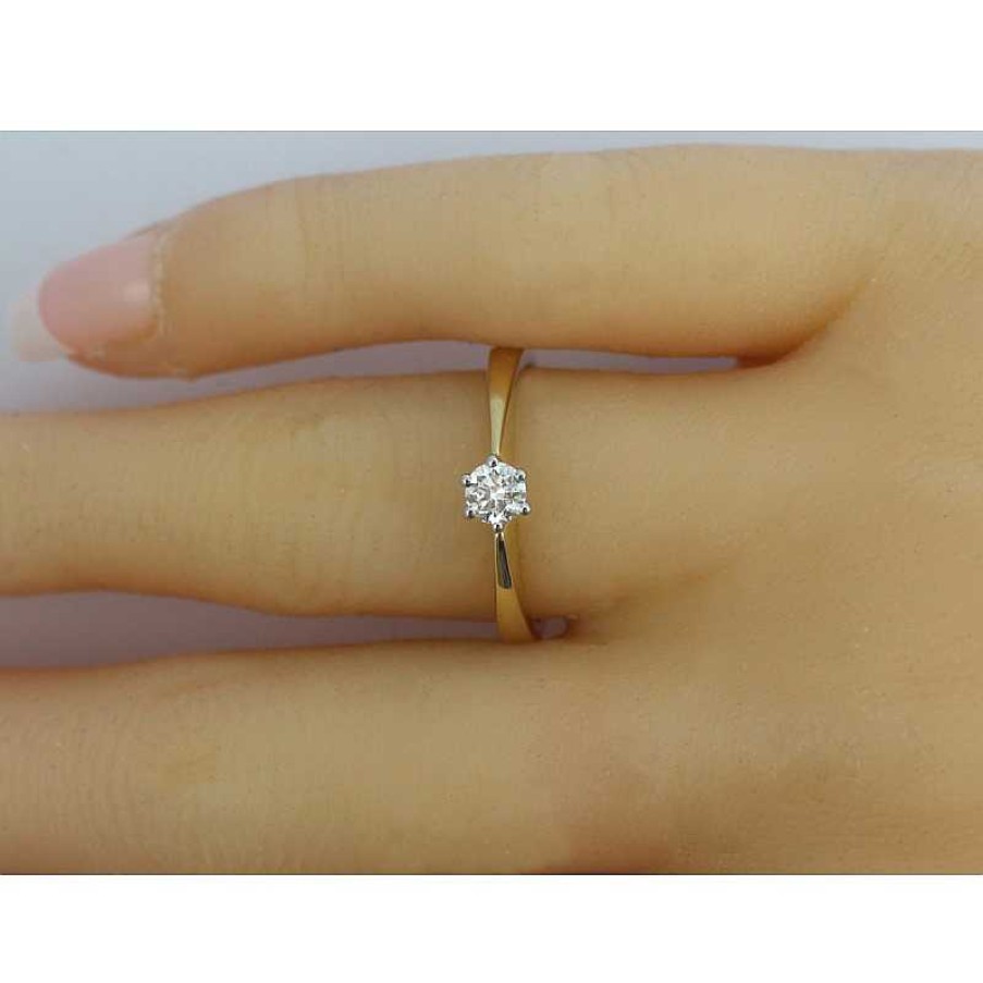 Ringe CH.ABRAMOWICZ | Solit Rring Gelbgold 585 1 Brillant 0,25Ct Tw/Vsi Poliert Massiv