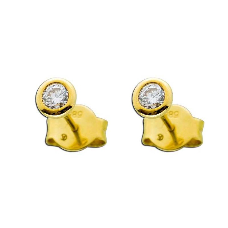 Ohrringe CH.ABRAMOWICZ | Solit R Ohrringe 0,25Ct Tw/If Diamant Gold 585 Ohrstecker Brillant