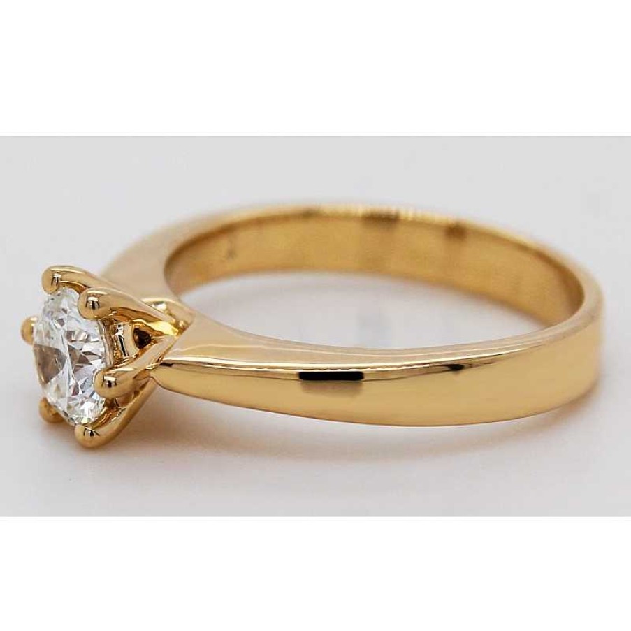 Ringe CH.ABRAMOWICZ | Verlobungsring Diamant 0,78Ct H Si2 Brillant Solit R 585 Gia Zerti