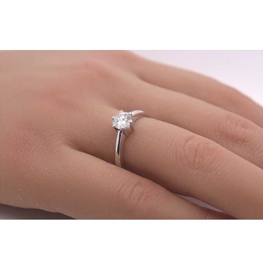 Ringe CH.ABRAMOWICZ | Solit Rring Weissgold 585 1 Brillant 0,65Ct Tw/Vsi