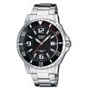 Uhren Casio | Casio Basis Stahl/Schwarz Mtd-1053D-1Aves Analog Herrenuhr