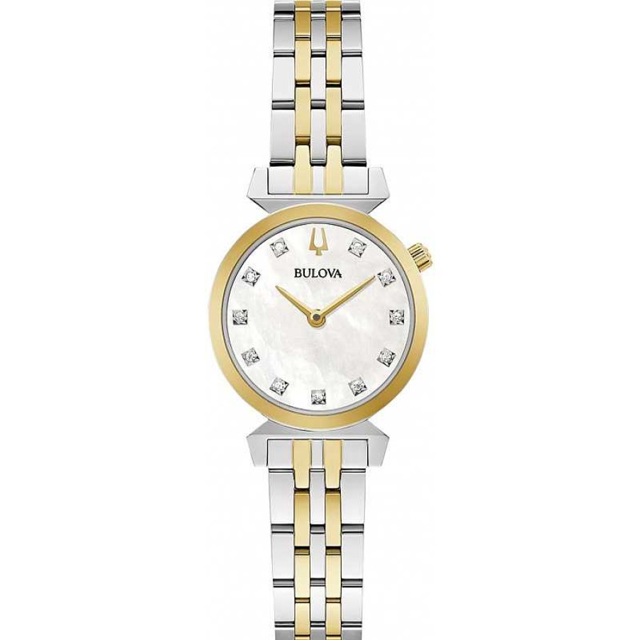 Uhren BULOVA | Bulova Uhr 98P202 Damen Classic Kollektion 11 Diamanten Bicolor Qaurz