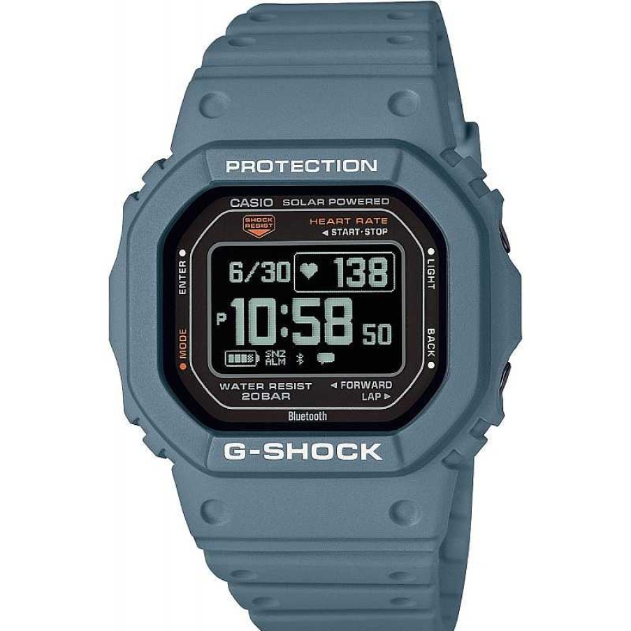 Uhren Casio | Casio G-Shock Dw-H5600-2Er Bluetooth Solar Pulsmesser 20Atm