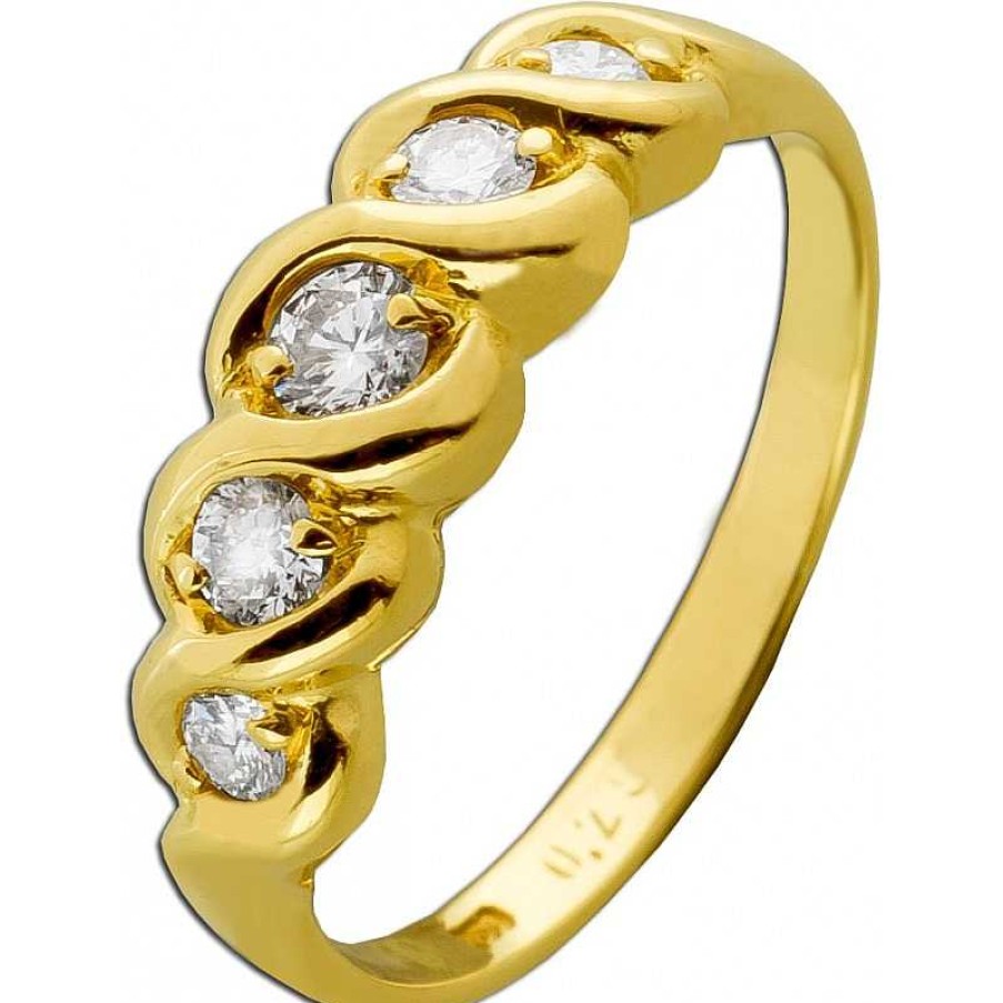 Ringe CH.ABRAMOWICZ | Diamantring Gelbgold 750 Diamanten 0.25Ct.Tw Lupenrein