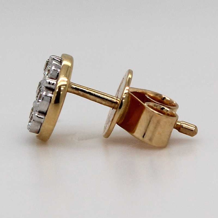 Ohrringe CH.ABRAMOWICZ | Diamant Ohrstecker Gelbgold 750 14 Diamanten 0,17Ct Tw/Vsi