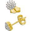 Ohrringe CH.ABRAMOWICZ | Brillant Ohrstecker Gelbgold 585 14 Karat 38 Brillanten 0,26Ct W/Si