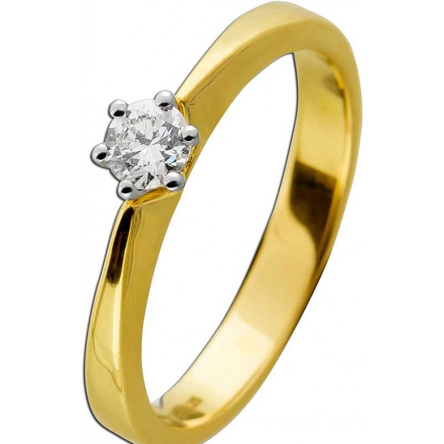 Ringe CH.ABRAMOWICZ | Solit Rring Gelbgold 585 1 Brillant 0,25Ct Tw/Vsi Poliert Massiv