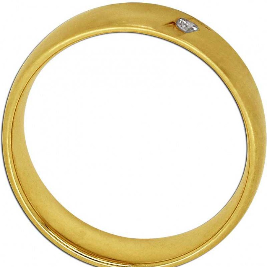 Ringe CH.ABRAMOWICZ | Brillantring Ring Gelbgold 585 1Diamant Brillantschliff 0,03Ct Tw/Vsi