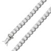 Armband CH.ABRAMOWICZ | Tennisarmband Rivierearmband Zirkoniaarmband Weisse 4Mm Silber 925 Zirkonia