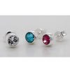 Ohrringe CH.ABRAMOWICZ | Ohrringe Ohrstecker Set Silber 925 Multicolor Bunte Kristalle