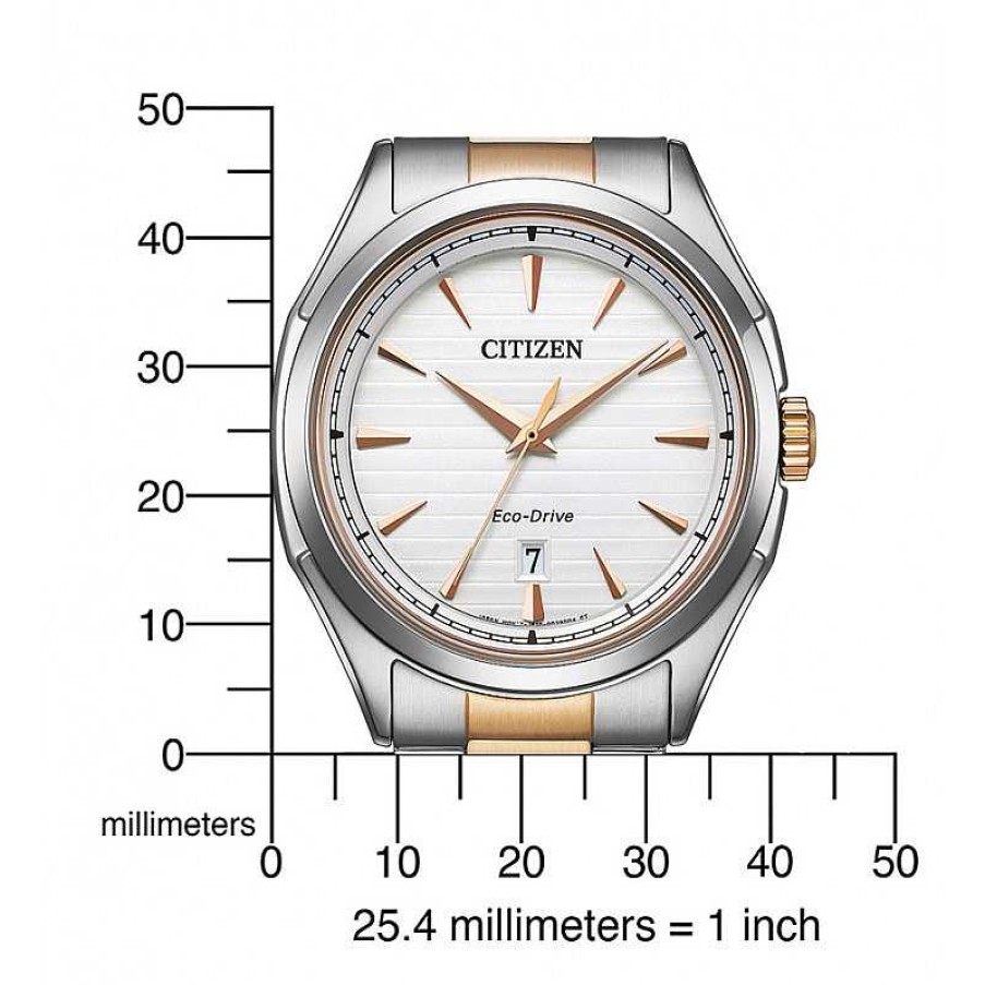 Uhren Citizen | Citizen Uhr Aw1756-89A Eco Drive Herrenuhr Bicolor 10Atm