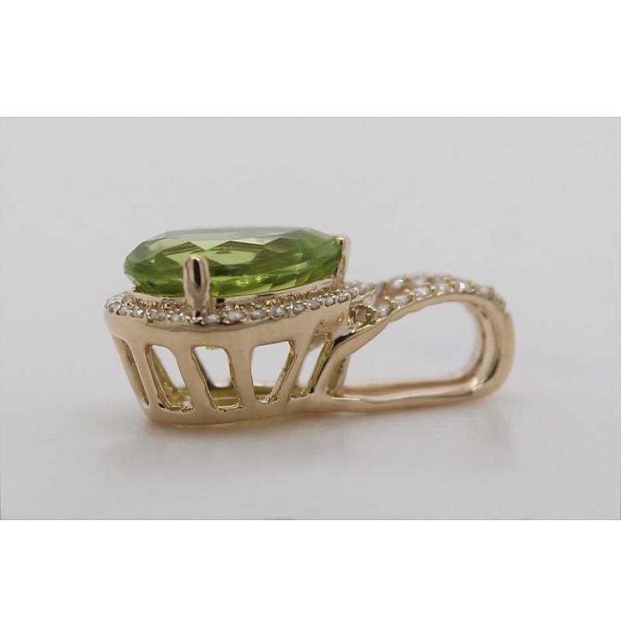 Kettenanh Nger CH.ABRAMOWICZ | Anh Nger Gelbgold 585 1 Peridot Edelstein 44 Diamanten