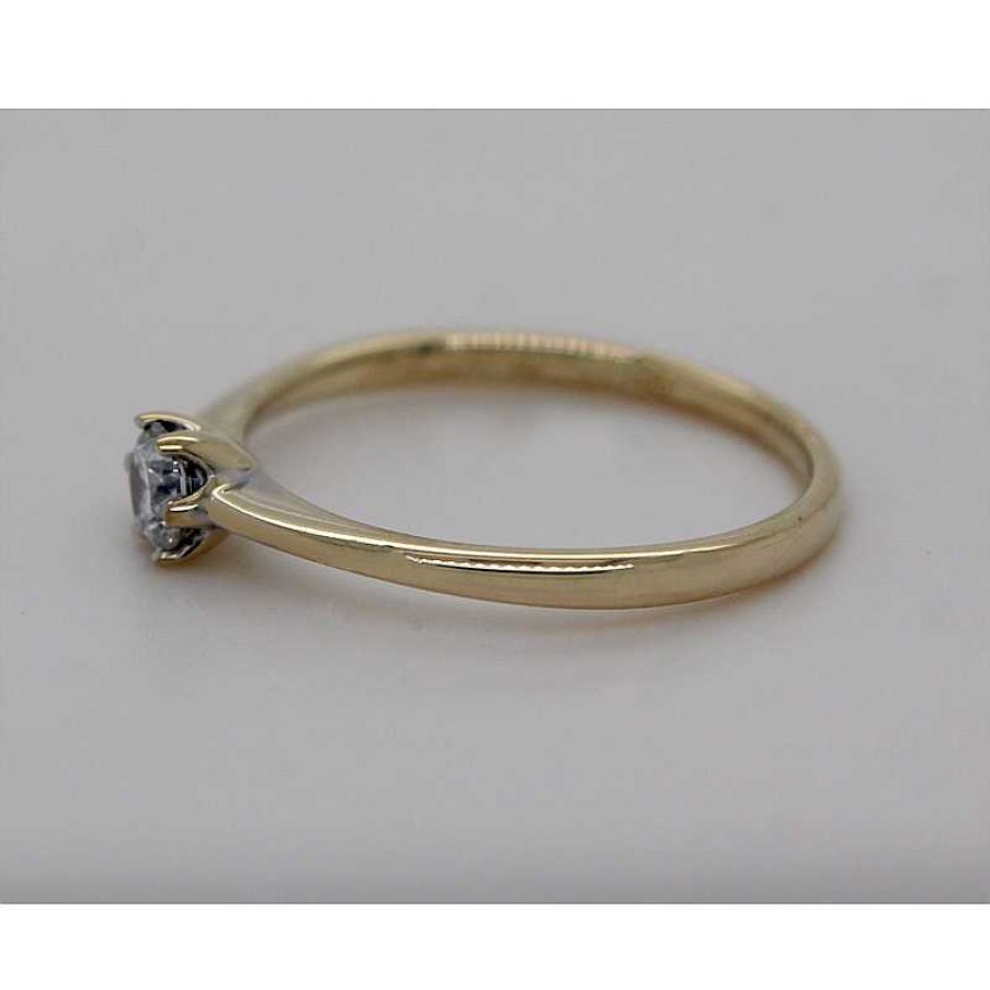 Ringe CH.ABRAMOWICZ | Solit Rring Gelbgold 585 1 Brillant 0,25Ct. River/If Poliert