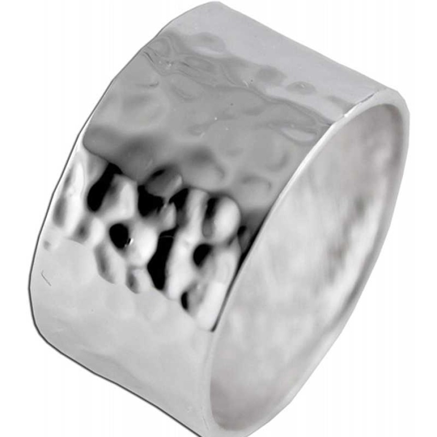 Ringe CH.ABRAMOWICZ | Damen Silber Ring Hammerschlag Optik Sterling Silber 925 Damenschmuck