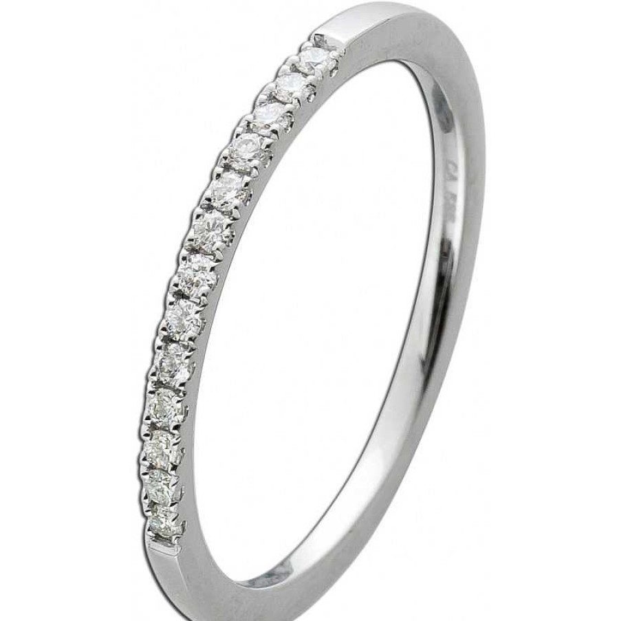 Ringe CH.ABRAMOWICZ | Memoire Ring Wei Gold 585 14 Karat 13 Diamanten 0,15Ct Tw/Vsi