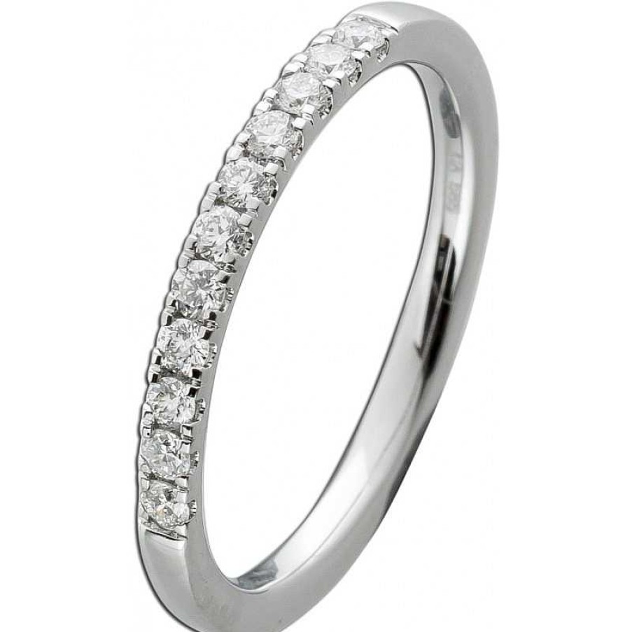 Ringe CH.ABRAMOWICZ | Memoire Ring Wei Gold 585 14 Karat 11 Diamanten 0,28Ct Tw/Vsi