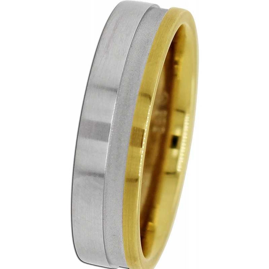 Ringe CH.ABRAMOWICZ | Designer Ring Gelb/Wei Gold 585 Eismattes/Mattiertes Finish