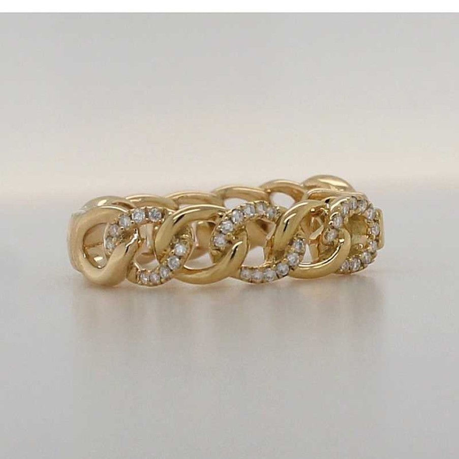 Ohrringe CH.ABRAMOWICZ | Klappscharnier Creolen Gelbgold 585 62 Brillanten 0,11Ct