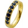 Ringe CH.ABRAMOWICZ | Memoire Ring Gelbgold 585 7 Blaue Saphire 0,94Ct Massiv