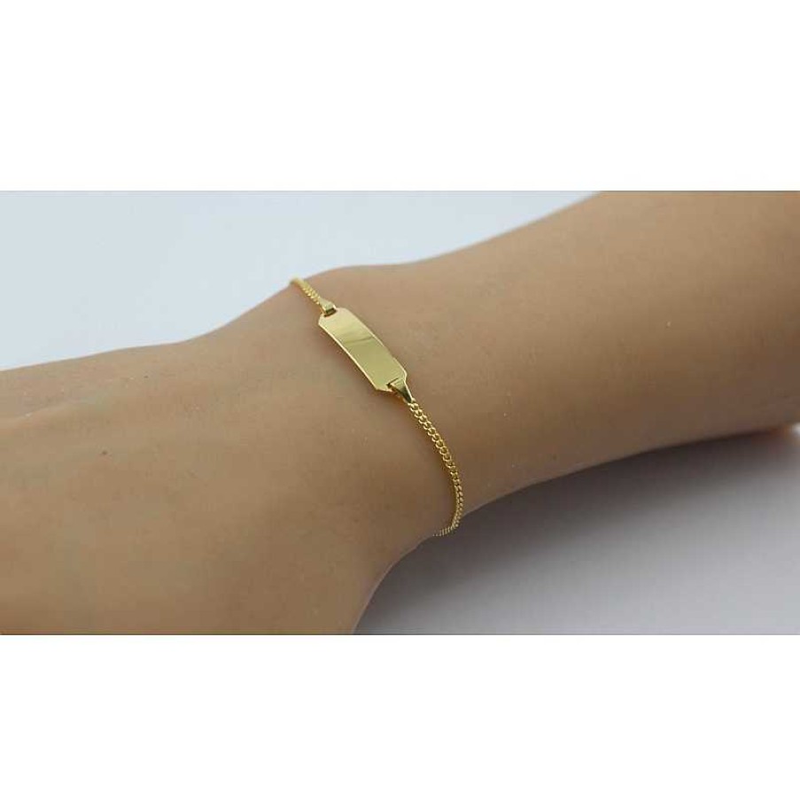 Armband CH.ABRAMOWICZ | Gravurarmband Id Kinder Gold 333 8 Kt Personalisiebarer Schmuck