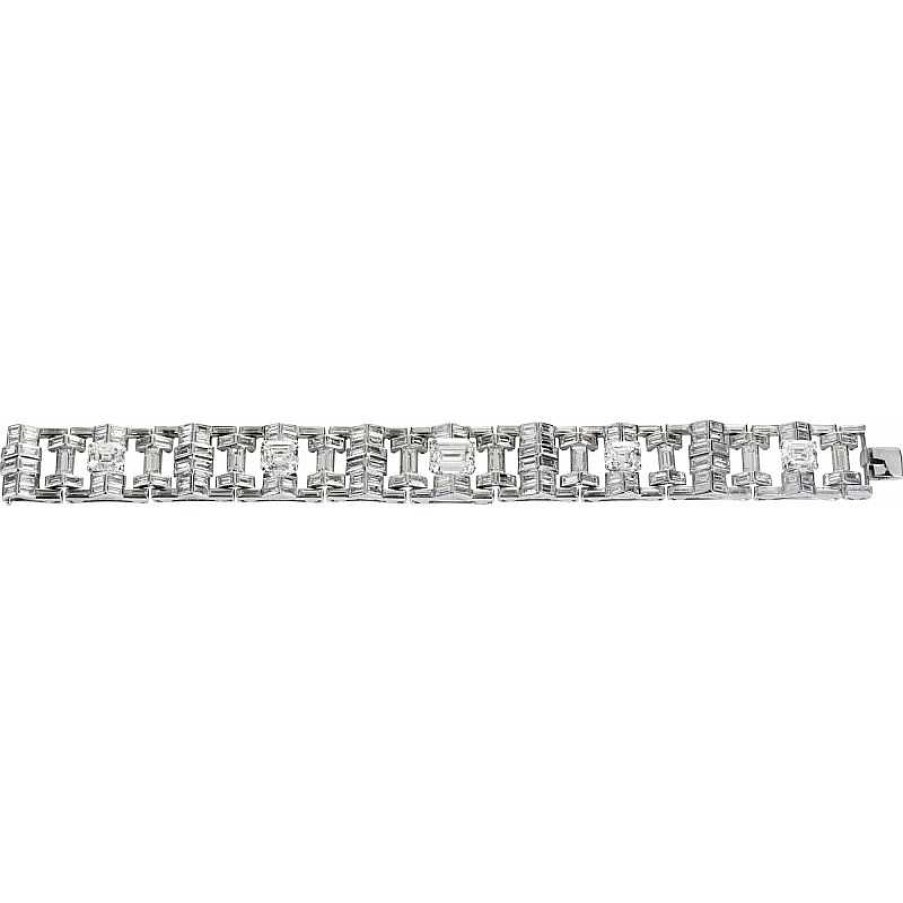 Armband CH.ABRAMOWICZ | Diamantarmband Wei Gold 18 Karat 184 Diamanten 29,00Ct. Rarit T