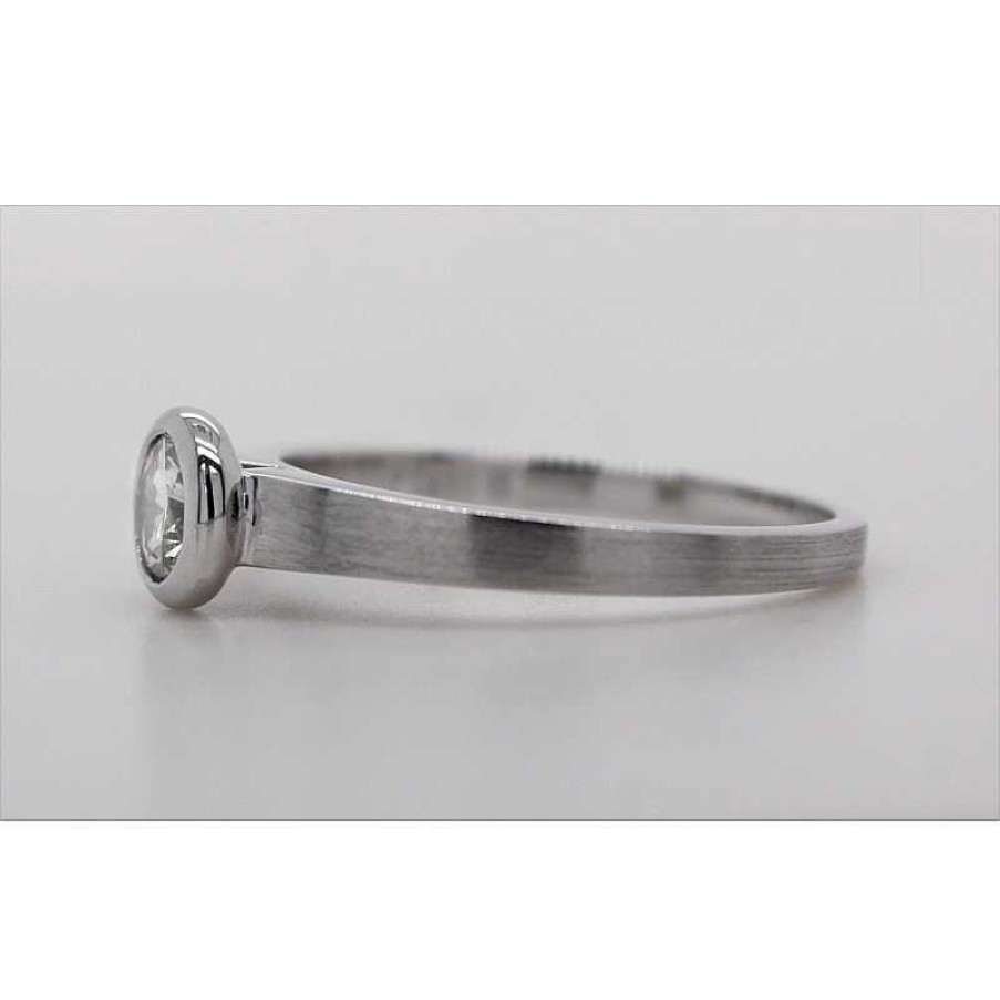 Ringe CH.ABRAMOWICZ | Brillantring Platin 950 1 Brillant 0,30Ct W/Si Zargengefasst