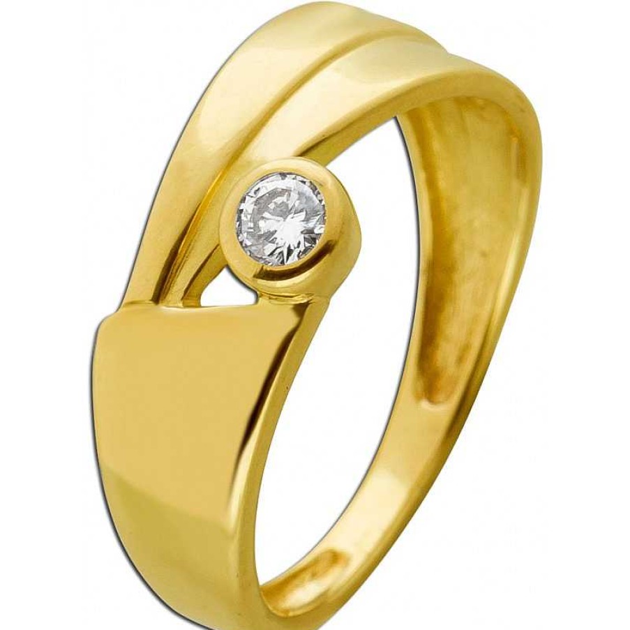 Ringe CH.ABRAMOWICZ | Diamantring Gelbgold 585 Diamant Solit R 0,10Ct. Tw Vvsi