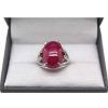 Ringe CH.ABRAMOWICZ | Rubinring Wei Gold 750 Rot Rubin 27,61Ct 86 Brillanten 0,32Ct Tw/Vs