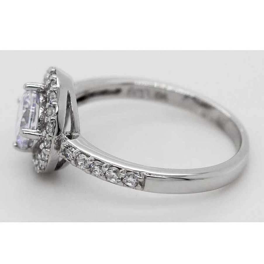 Ringe CH.ABRAMOWICZ | Ring 925 Silber 31 Synthetische Brillanten Ca.1,30Ct. Kronjuwelenlook