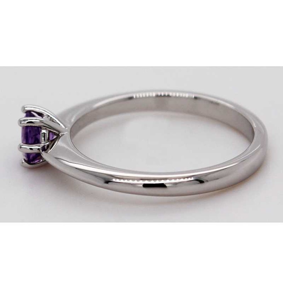 Ringe CH.ABRAMOWICZ | Solit Rring Silber 925 Lila Amethyst Edelstein 0,50Ct. Brillantschliff