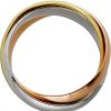 Ringe CH.ABRAMOWICZ | Tricolor Ring Gelbgold Weissgold Rosegold 333 8 Karat Fest Halbmassiv