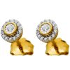 Ohrringe CH.ABRAMOWICZ | Diamant Ohrstecker Gelbgold 585 30 Diamanten 0,10Ct W/Si Iced Out