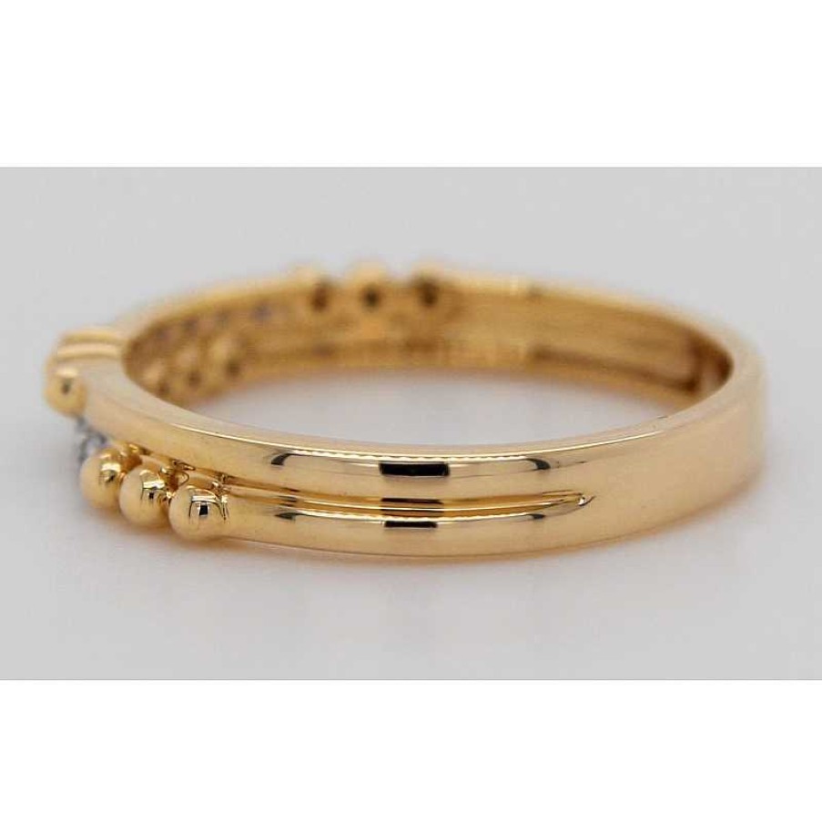 Ringe CH.ABRAMOWICZ | Designerring Gelbgold 585 10 Brillanten 0,10Ct. W/Si Krappengefasst