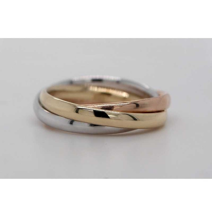 Ringe CH.ABRAMOWICZ | Tricolor Ring Gelbgold Rosegold Wei Gold 333 8 Karat Poliert